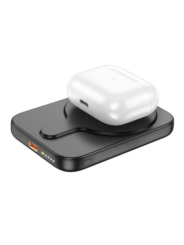 Powerbank zgodny z MagSafe Hoco 5000 mAh QC PD 18W J117 czarny