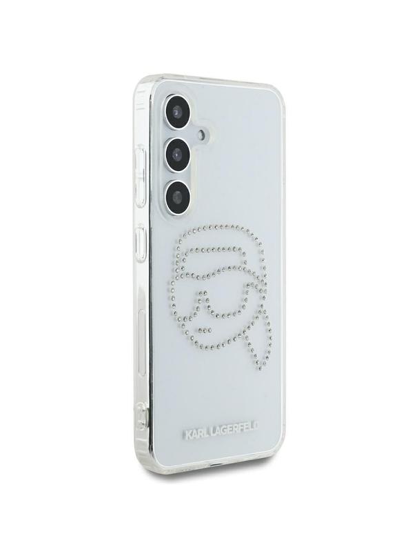 KARL LAGERFELD futerał do SAMSUNG S25 KLHCS25SHKHDCELT (IML Rhinestones K Head) transparentny