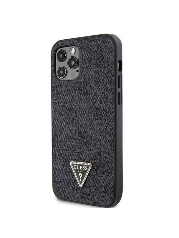GUESS futerał do IPHONE 12 / 12 Pro GUHCP12MP4TDSCPK (Metal Logo Starss Crossbody) czarny