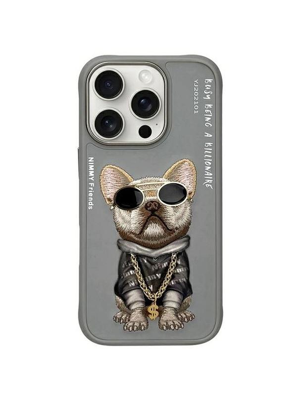 NIMMY futerał GLASSES COOL DOG do IPHONE 16 Pro szary