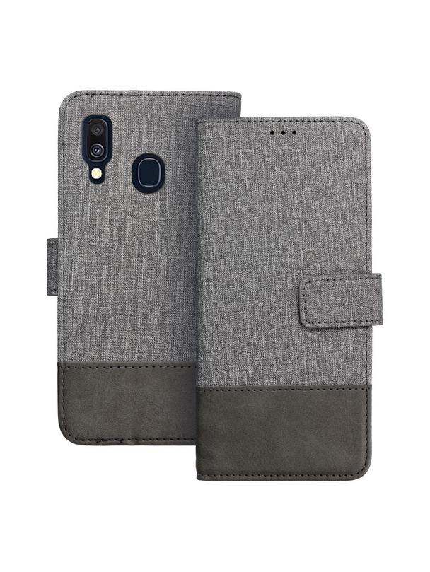 Kabura GOMMA Book do SAMSUNG A40 szary