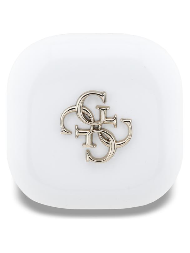 Słuchawki bezprzewodowe douszne Guess TWS 4G Metal Logo białe
