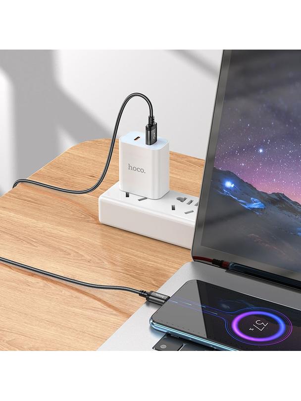 Kabel USB A do Micro USB Hoco 2,4A 2 m X89 czarny