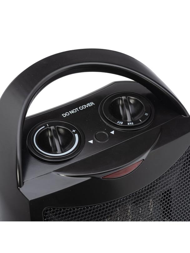 Termowentylator grzejnik ceramiczny 1500W  RC-K-398 czarny