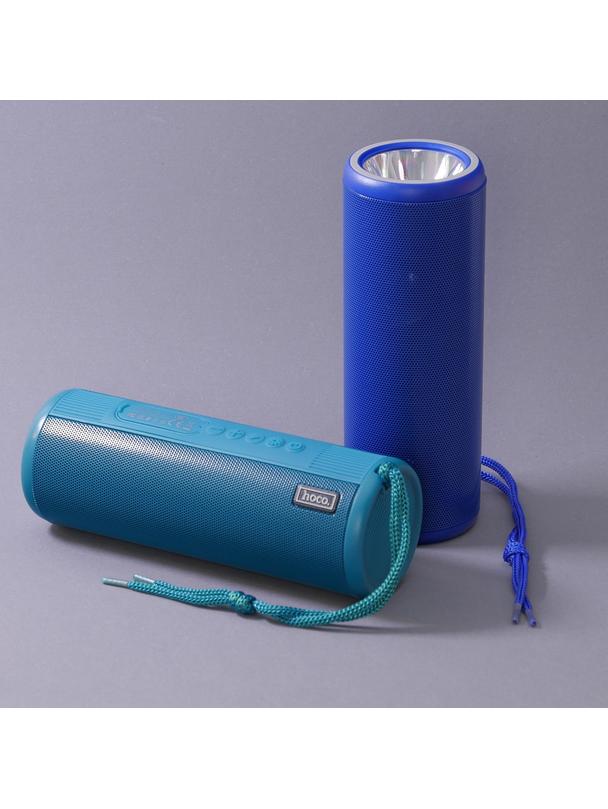 Głośnik bluetooth z latarką 2 x 15W 2h Hoco HC11 peacock niebieski