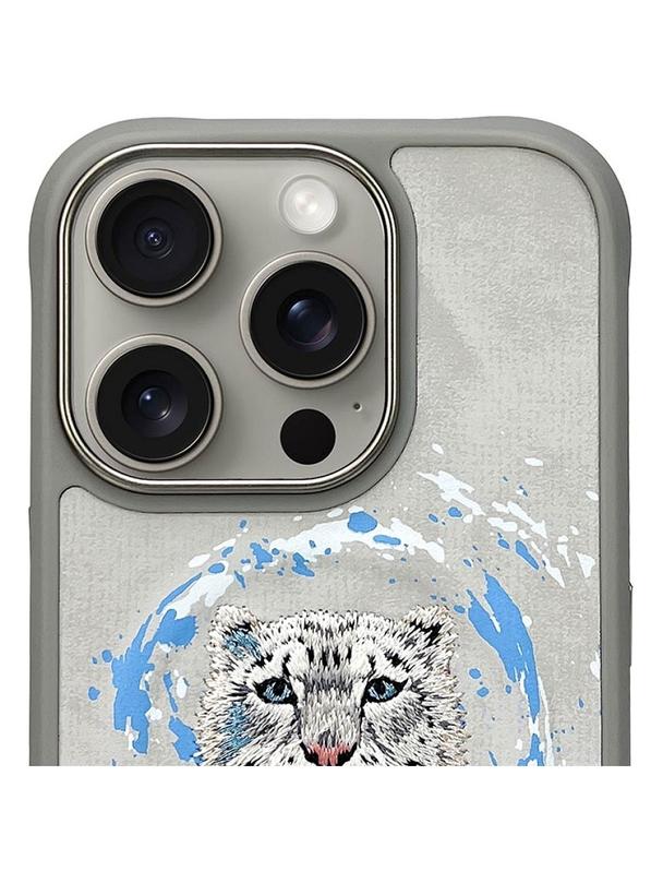 NIMMY futerał PANTERA kompatybilny z MagSafe do IPHONE 16 Pro jasno szary