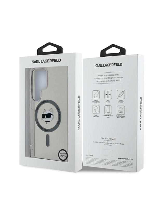 KARL LAGERFELD futerał do SAMSUNG S25 Ultra KLHMS25LHLSCHK (Magnetic IML Metal Choupette Head) czarny