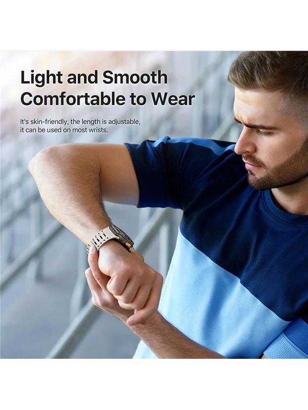 DUX DUCIS pasek CS magnetyczny silikonowy do Apple Watch 42/44/45/46/49 mm szary