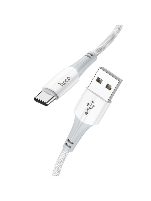 Kabel USB A do USB C Hoco 3A 1 m X70 biały
