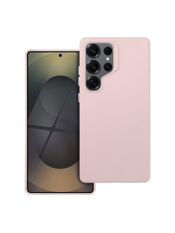 Futerał LEATHER MAG COVER kompatybilny z MagSafe do SAMSUNG S25 ULTRA różowy