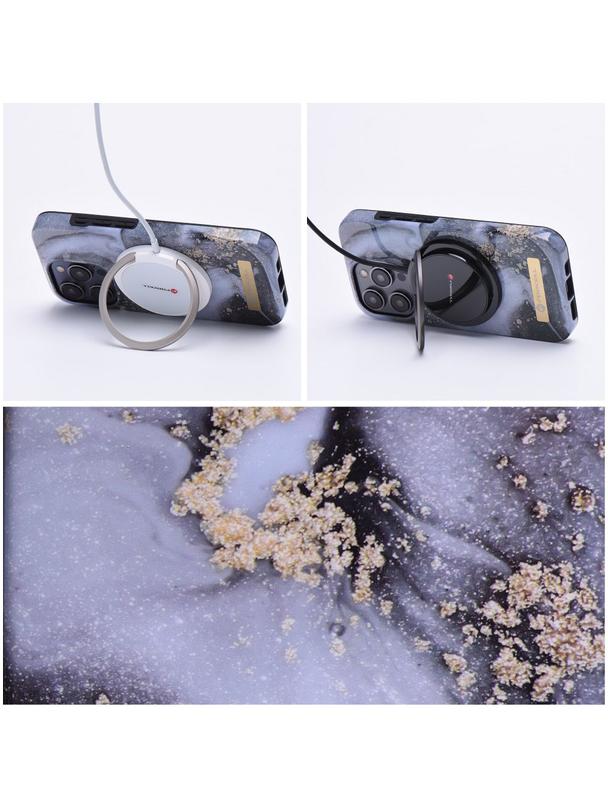 Etui na iPhone 14 Forcell F-Protect Mirage zgodny z MagSafe marble mist