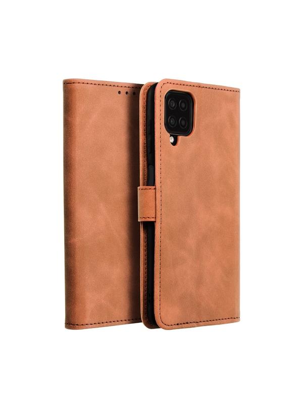 Kabura TENDER Book do SAMSUNG A12 / M12 brązowy