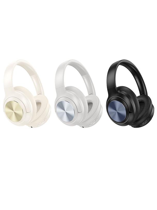 Słuchawki bezprzewodowe nauszne Hoco ANC W54 szare