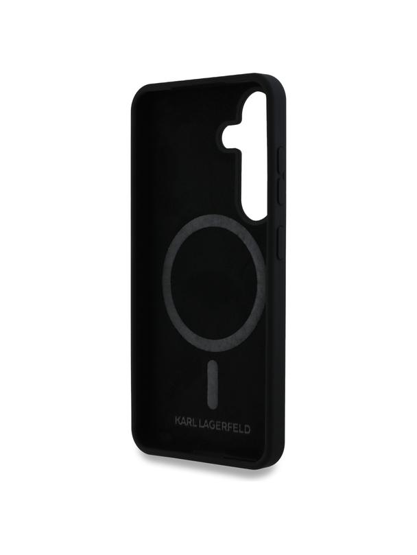 KARL LAGERFELD futerał do SAMSUNG S25 KLHMS25SSKCHTCK (Magnetic Silicone Double Heads) czarny