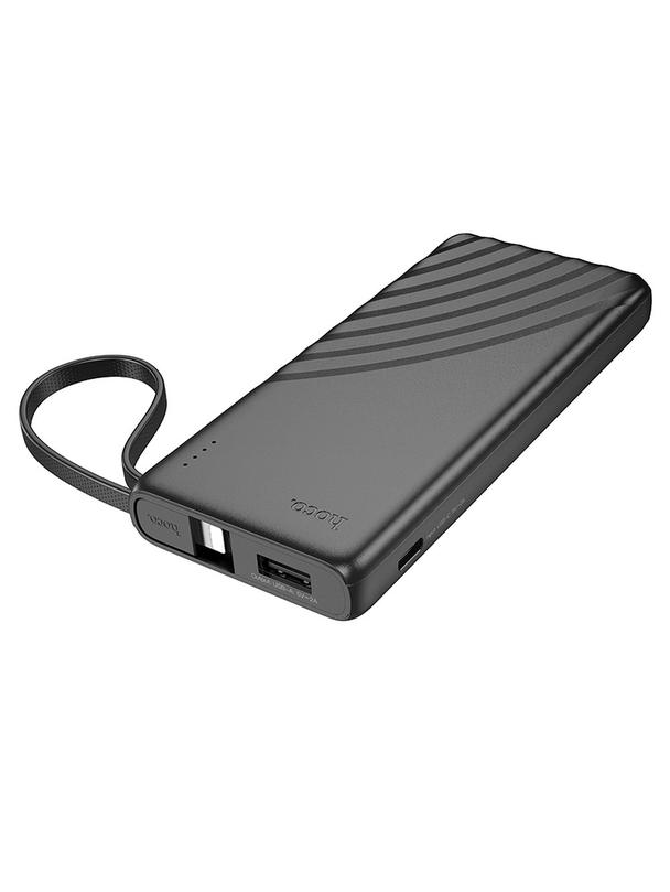 Powerbank Hoco 5000 mAh 2A z wbudowanym kablem Lightning J129 czarny