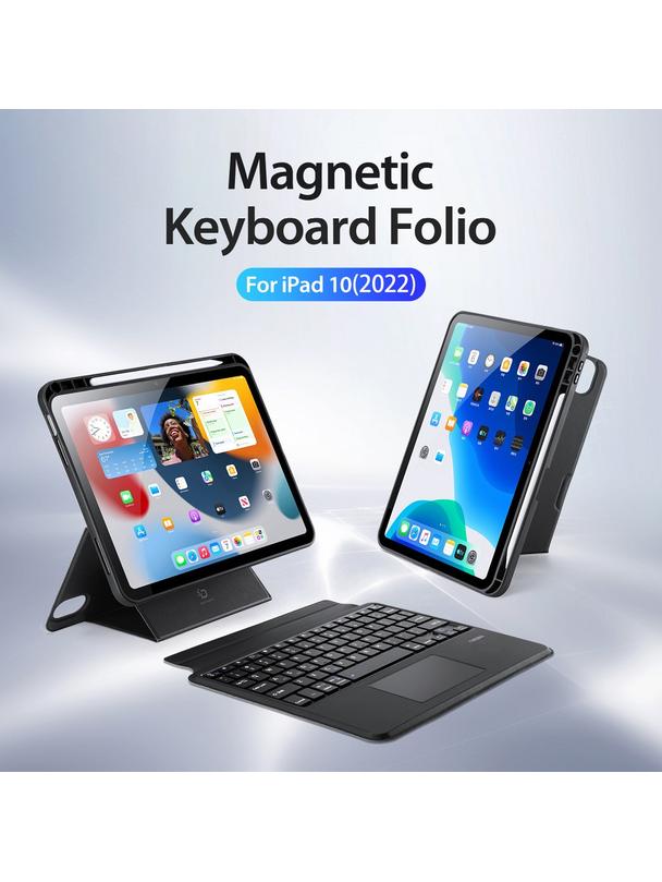 DUX DUCIS etui DK składane z klawiaturą bezprzewodową do iPad 10 (2022) czarne
