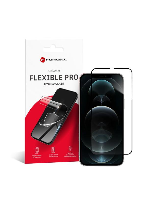 Szkło hybrydowe do iPhone XS MAX / 11 PRO MAX Forcell Flexible 5D czarne