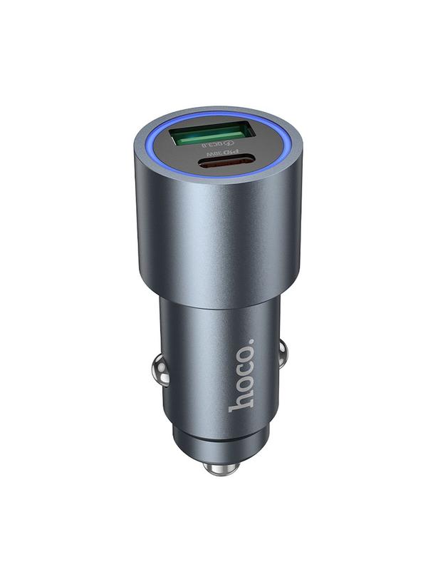 Ładowarka samochodowa Hoco USB A + USB C QC3.0 PD 48W Z60 czarna