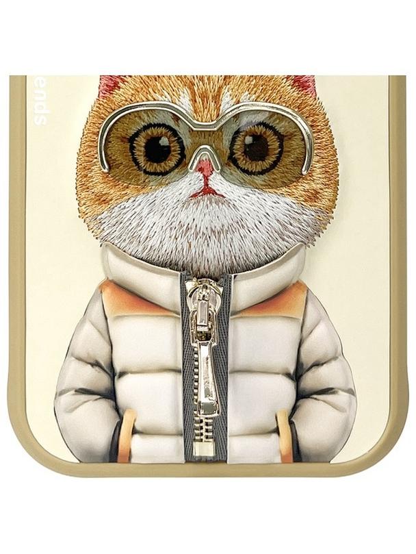 NIMMY futerał COOL&CUTE 2.0 Cat do IPHONE 15 khaki