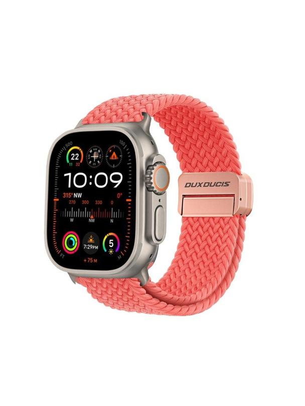 DUX DUCIS pasek MIXTURE PRO pleciony do Apple Watch 38 / 40 / 41 mm guava