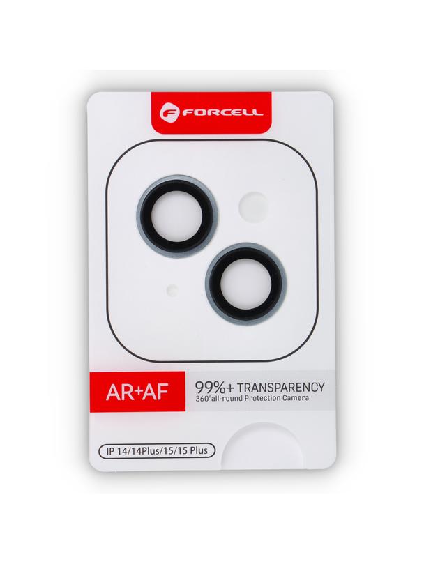 Szkło hartowane na aparat do iPhone 15 / 15 Plus Forcell Premium niebieskie