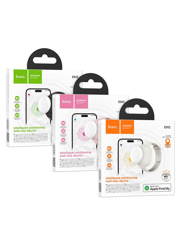 Lokalizator zgodny z Apple Find My Hoco w formie opaski E91E czarny