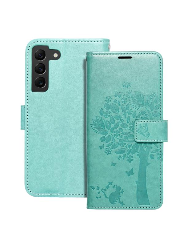 Kabura MEZZO Book do SAMSUNG S22 drzewo zielony