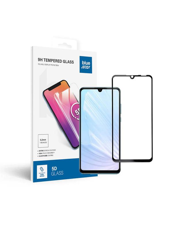 Szkło hartowane do Huawei P30 LITE (full glue / case friendly) Blue Star 5D czarne