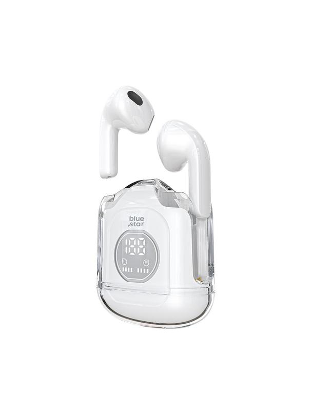 Słuchawki bezprzewodowe douszne Blue Star Transparency Fi22 TWS białe