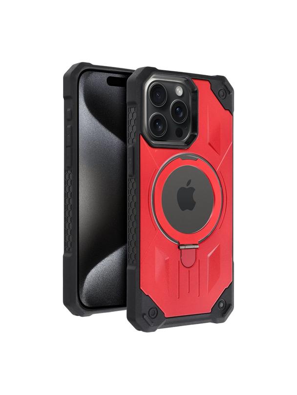 Futerał ARMOR MAG COVER kompatybilny z MagSafe do IPHONE 15 Pro Max czerwony