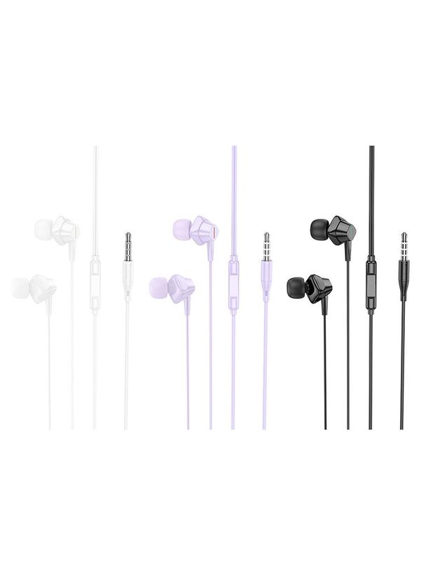 Słuchawki przewodowe douszne Lightning Hoco M113 białe