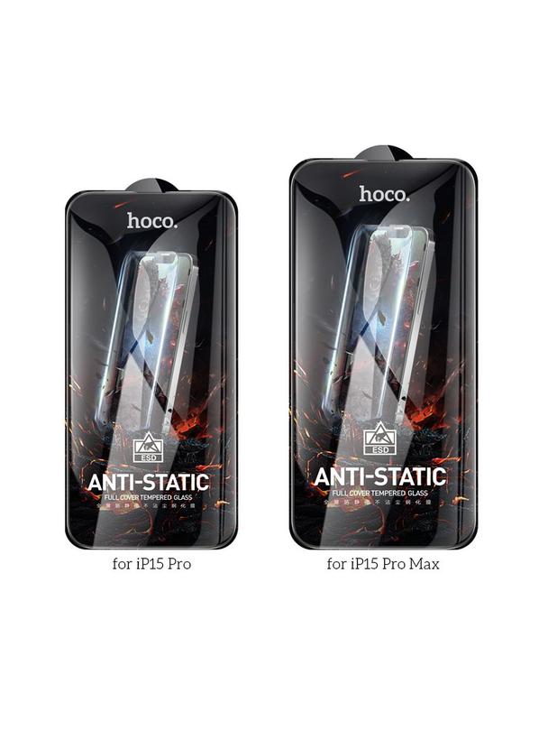 Szkło hartowane do iPhone 15 PRO MAX Hoco HD Anti-static 25 sztuk G10