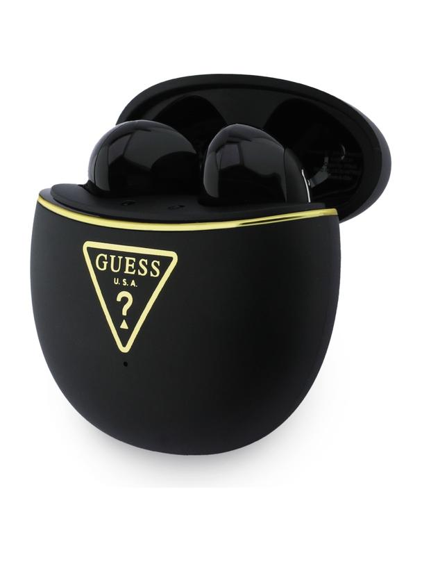 Słuchawki bezprzewodowe douszne Guess TWS GUTWSA15HETK (Small Round Script Print) czarne