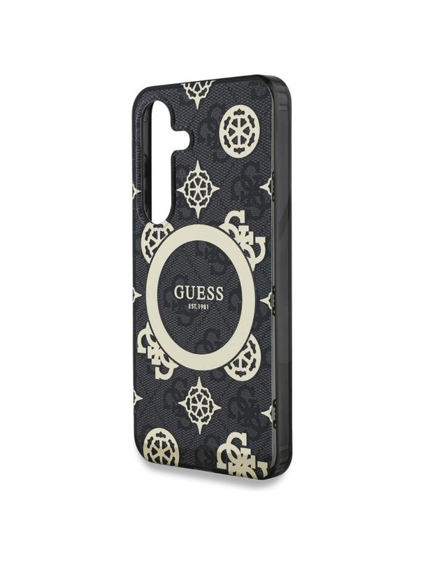 GUESS futerał do SAMSUNG S25 GUHMS25SH4PYEEK (Magnetic IML Peony on 4G Background) czarny