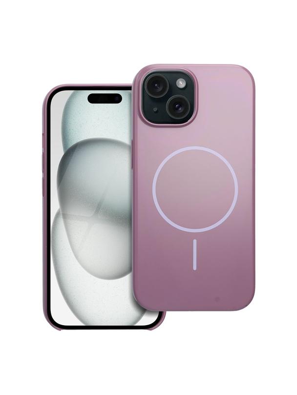 Glossy Mag Cover kompatybilny z MagSafe pasuje do IPHONE 15 fioletowy