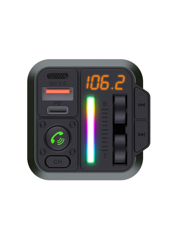 Transmiter samochodowy bluetooth Blue Star AutoBeat QC3.0 PD 20W MT04B czarny