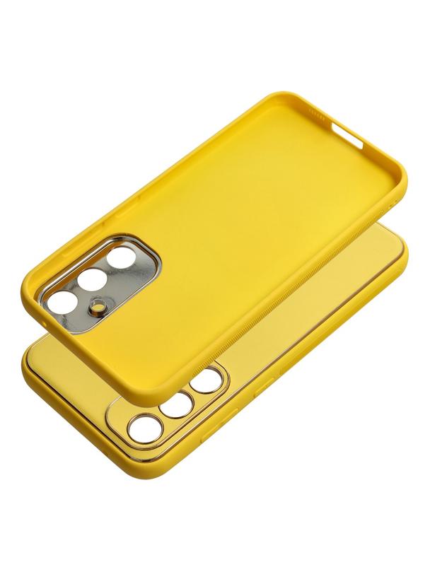 Futerał LEATHER CASE skórzany do SAMSUNG S23 FE żółty