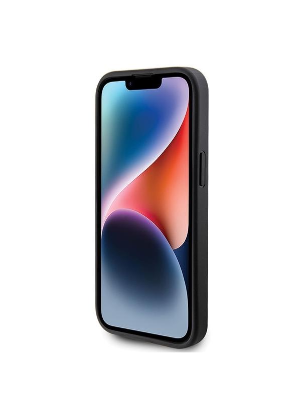 GUESS futerał do IPHONE 13 / 14 / 15 GUHCP15SPS4DGPK (Strass Metal Logo) czarny