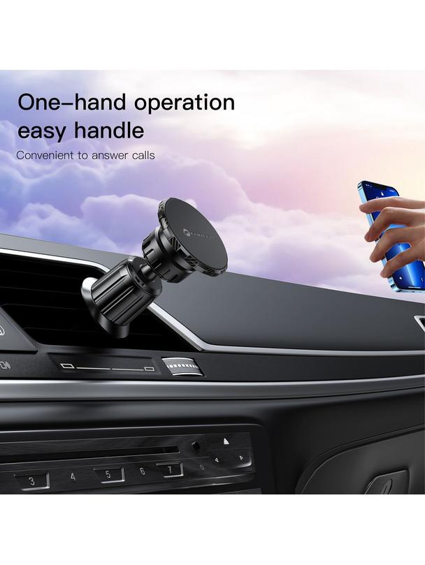 Uchwyt na telefon do samochodu magnetyczny Forcell F-Grip MagElite do kratki czarny