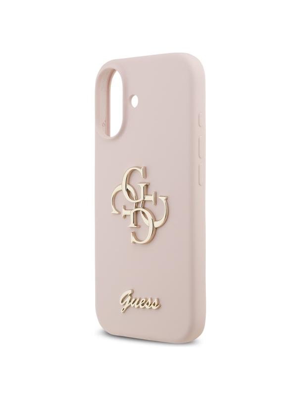 GUESS futerał do IPHONE 17 GUHCP17SSC4GSMP (Silicone W/ Big 4G Script) różowy
