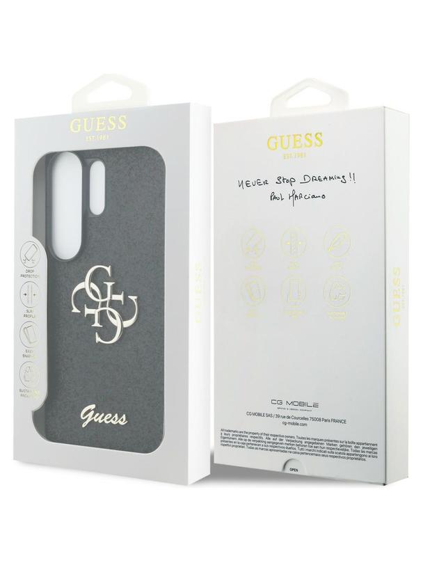GUESS futerał do SAMSUNG S26 Ultra GUHCS26LHG4SGK (Fixed Glitter 4G Big Metal Logo) czarny