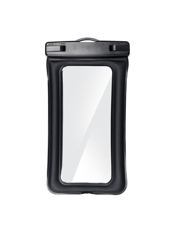 Etui na telefon uniwersalne wodoodporne z plastikowym zamknięciem AIRBAG czarne