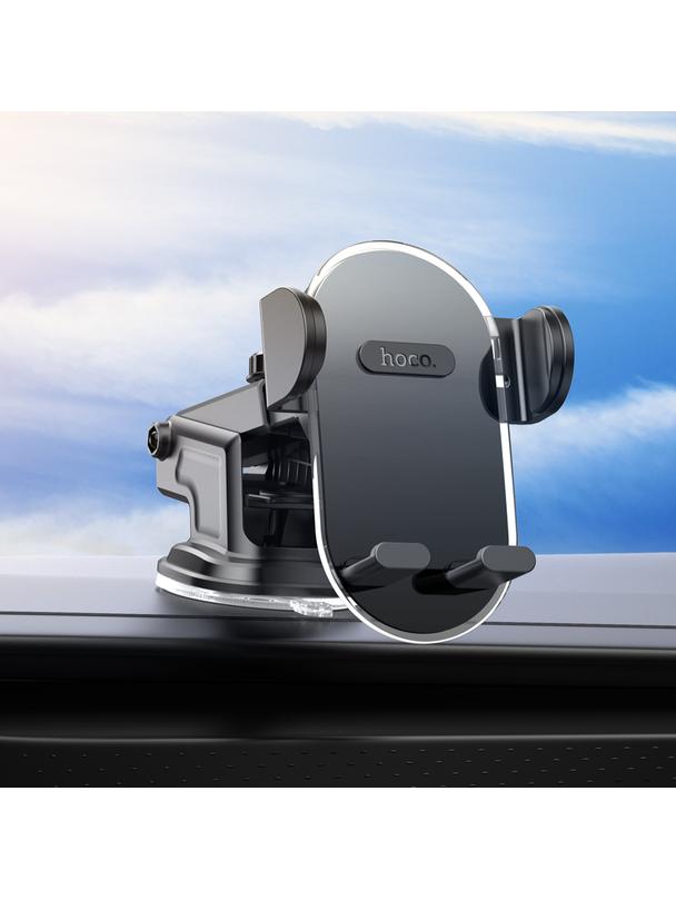 Uchwyt na telefon do samochodu uniwersalny Hoco do szyby / deski H3 czarny