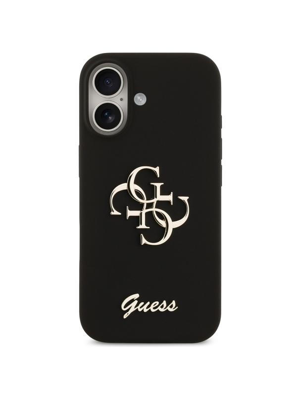 GUESS futerał do IPHONE 17 GUHCP17SSC4GSMK (Silicone W/ Big 4G Script) czarny