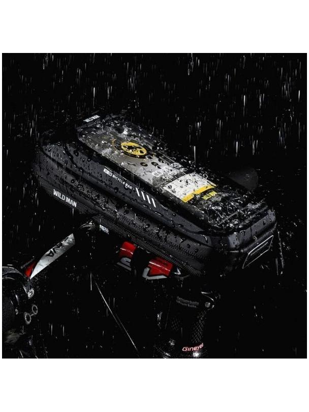 WILDMAN sakwa rowerowa na kierownicę na zamek 0,5L (4" - 7") X3 czarna