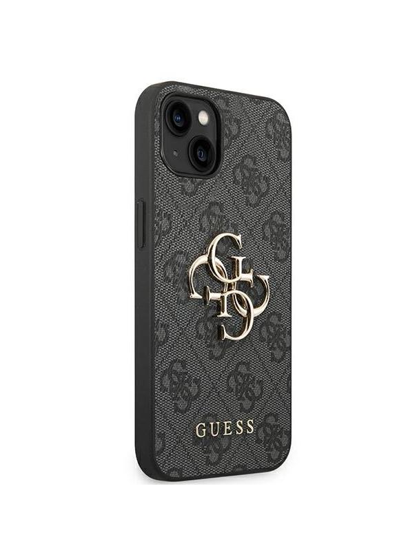 GUESS futerał do IPHONE 13 / 14 / 15 GUHCP14S4GMGGR (4G Big Metal Logo) szary