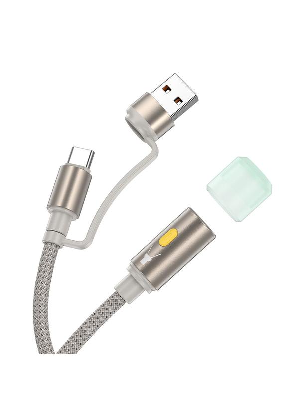 Kabel USB A / USB C do LED light Hoco 0,3 m UA38C złoty
