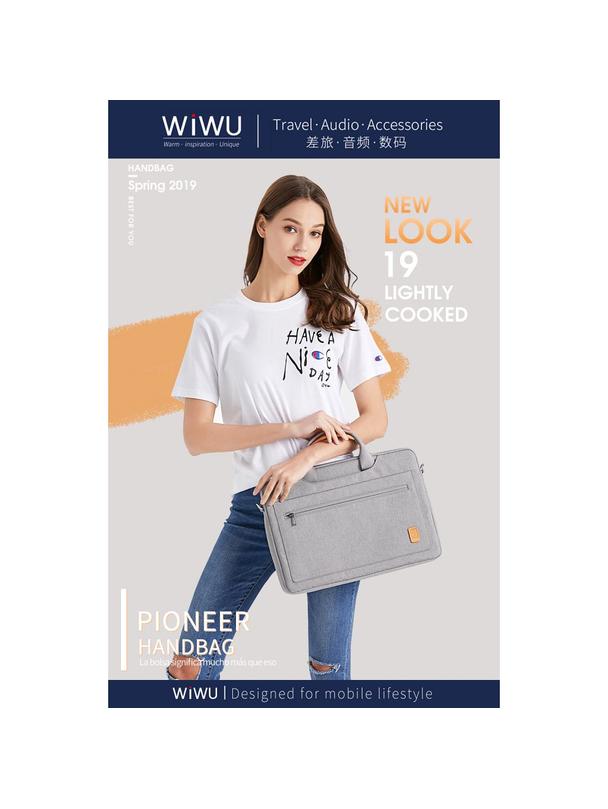 WiWU - Wodoodporna torba na laptopa 14" Pioneer Pro - szara