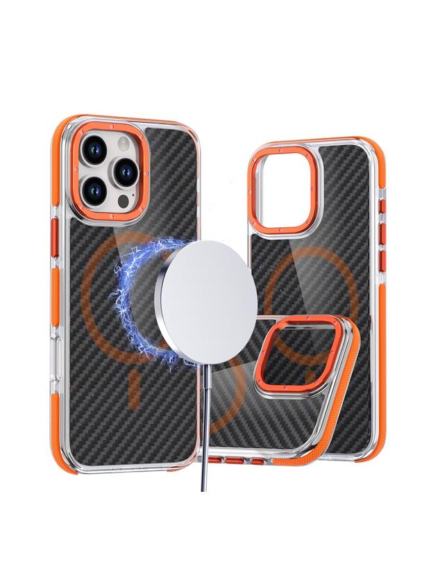 Futerał FIBER kompatybilny z MagSafe do SAMSUNG S25 ULTRA pomarańczowy