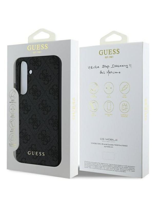 GUESS futerał do SAMSUNG S24 FE GUHCS24FEG4GFGR (HC PU 4G Metal Logo) szary